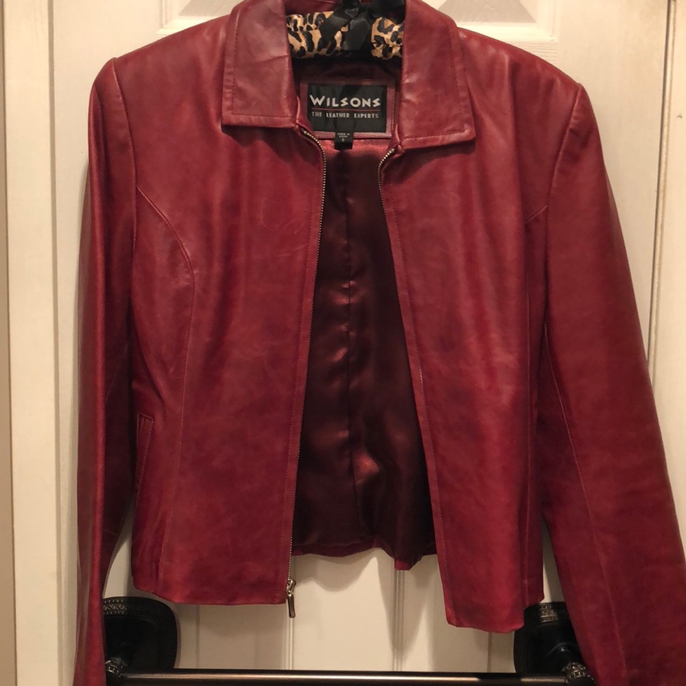 Red Wilsons Leather Jacket